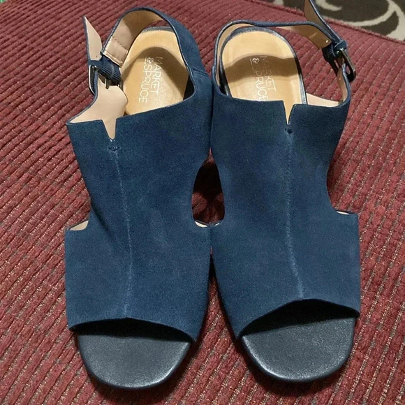 ***NWOT*** MARKET & SPRUCE GABRIEL SUEDE SLINGBACK HEELS SIZE 9 - Picture 2 of 13